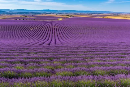 Champs de lavande en Provence mi-juin